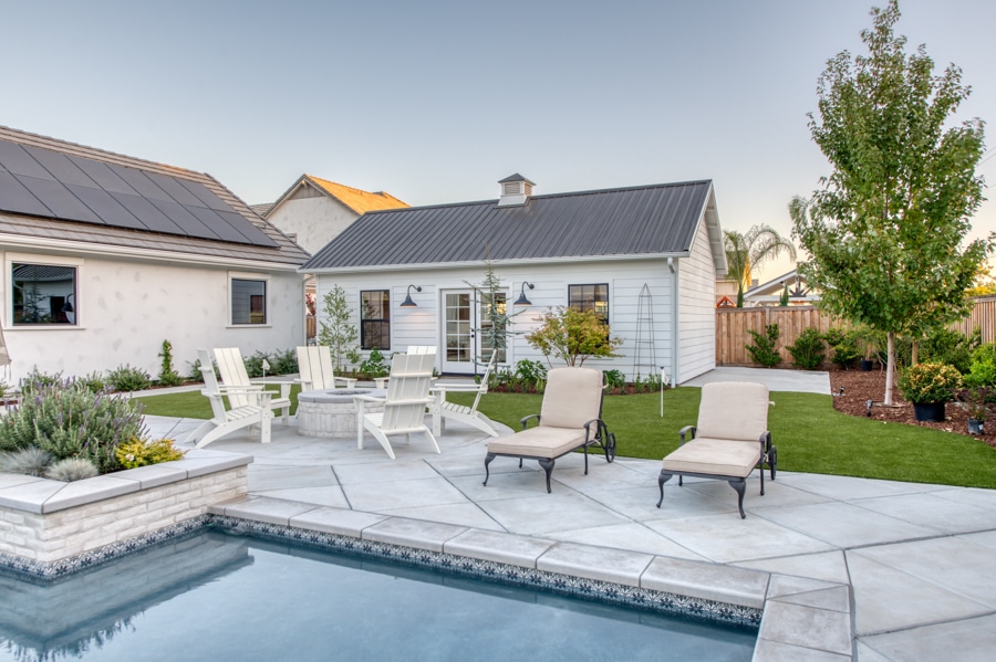 16x30 pool house and game room