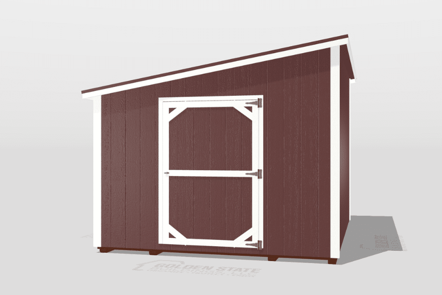 Lean-To Shed Designed in 3D