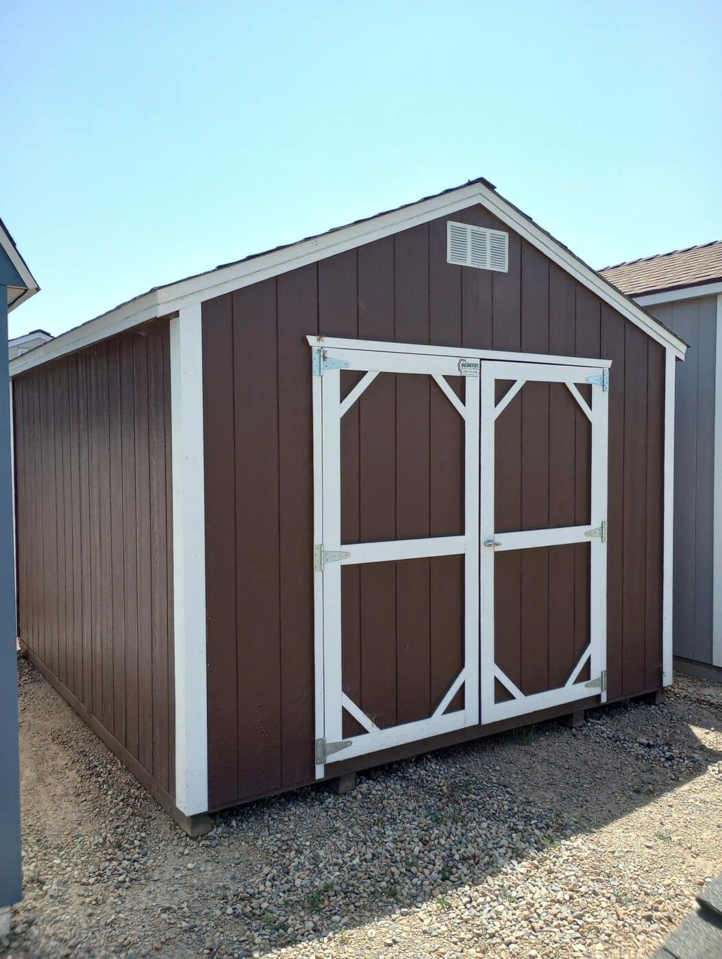 Rancher shed in shed lot
