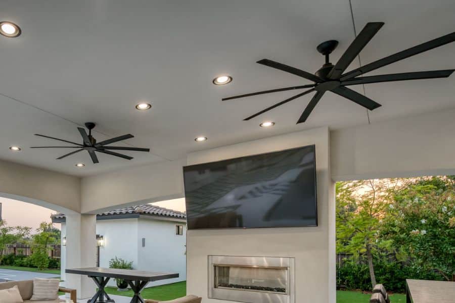 electrical options like fans and lights added onto pavilions in Clovis CA