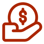 loan amounts for financing icon