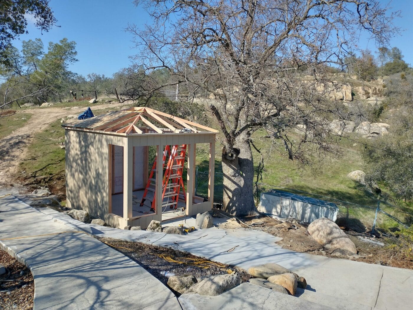 on site construction of buildings in Shaver Lake CA