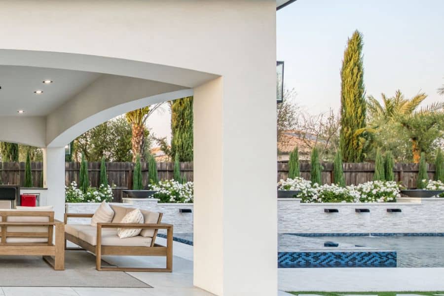 siding material on custom cabanas and pavilions in Clovis CA