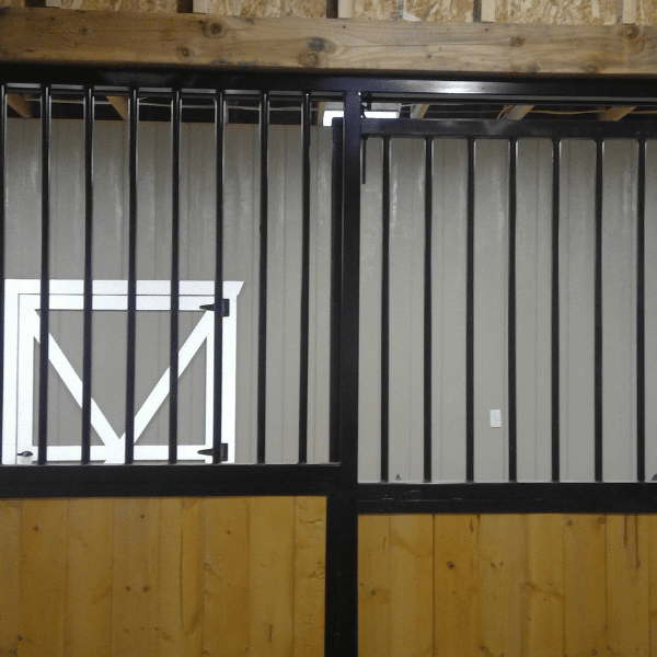 slider doors inside stall inside horse barn